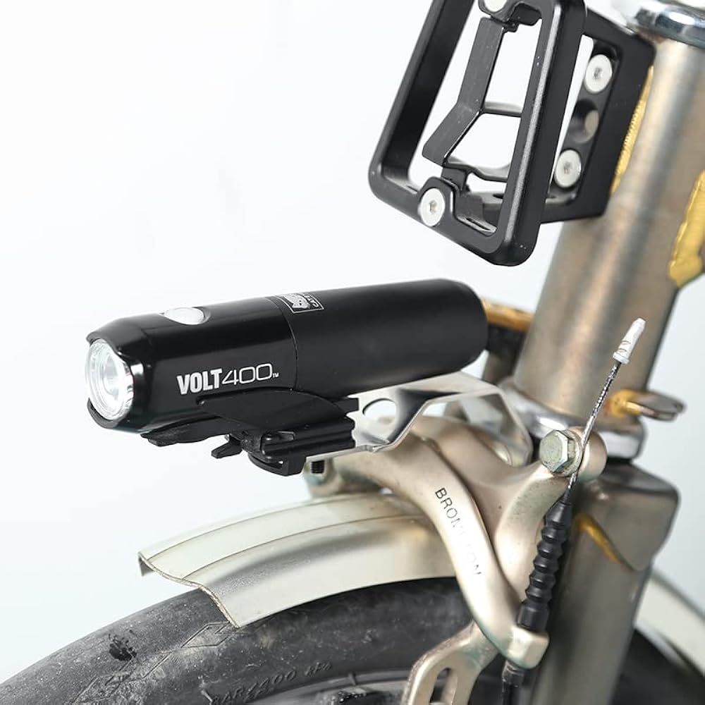 Light stainless mount for bicycle caliper brakes brompton cateye light