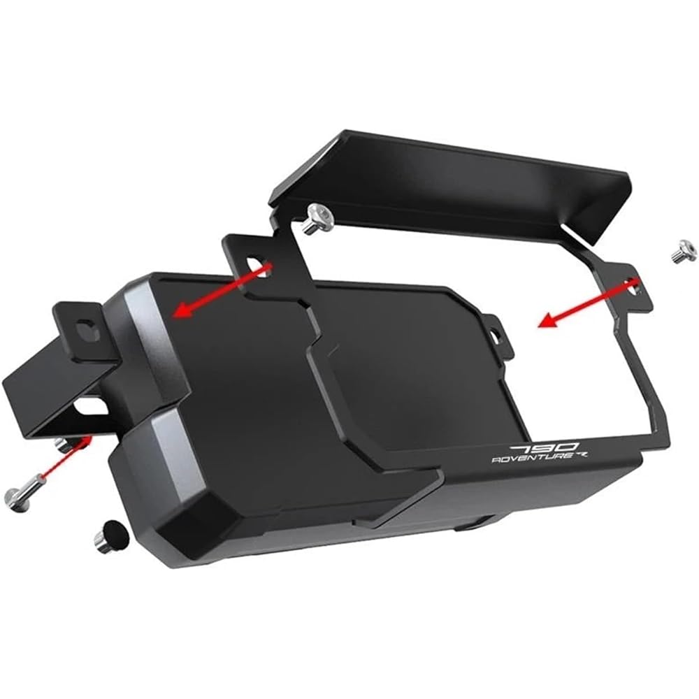SAG 890 790 Adventure SR 19 2020 2021 2022 2023 Motorcycle 790 890 ADV TFT Anti-Theft Sun Visor Instrument Protection Sun Visor Instrument Cap (Size: Black with logo-04)