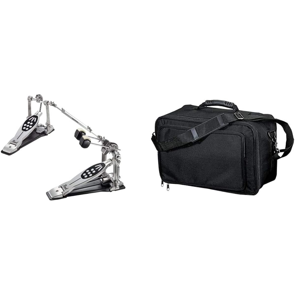 [Set purchase] Pearl drum twin pedal REDLINE STYLE P-922 & KC drum twin pedal case PCS-40