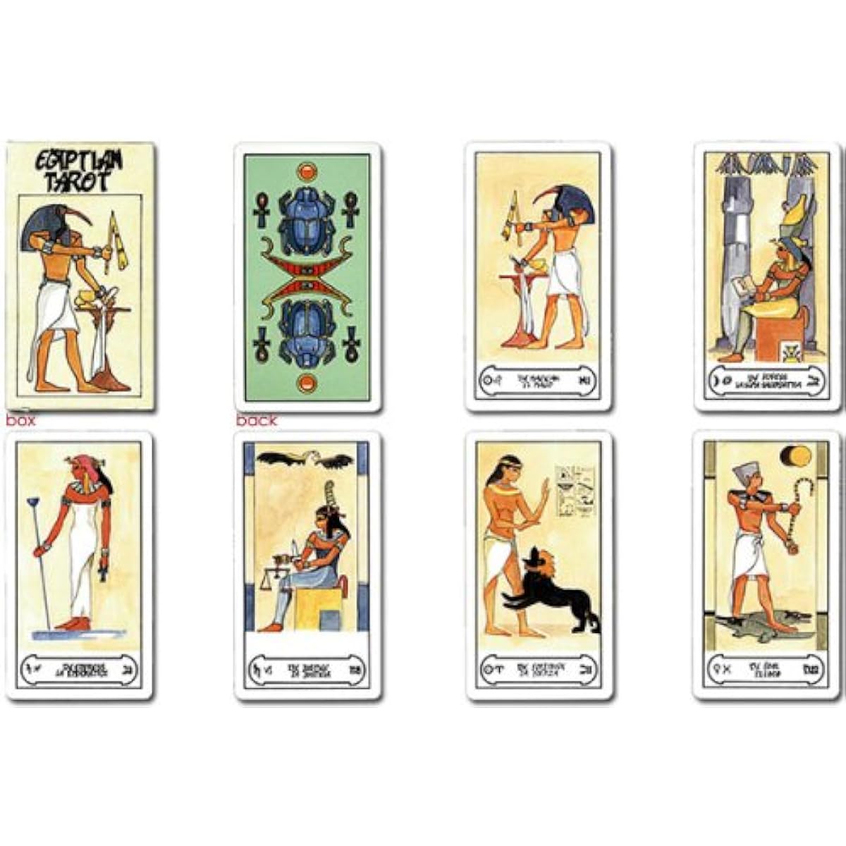 [Various symbols of ancient Egypt] Egyptian Tarot <FOURNIER>