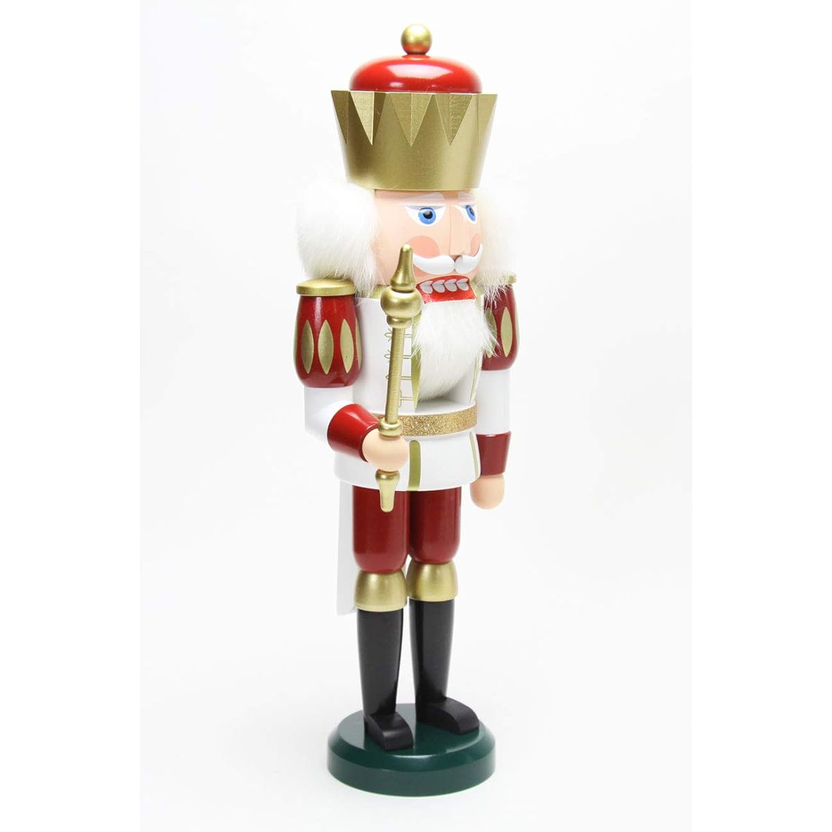 Nutcracker king red height 39 cm Erzgebirge Seiffen folk art original SV 11251
