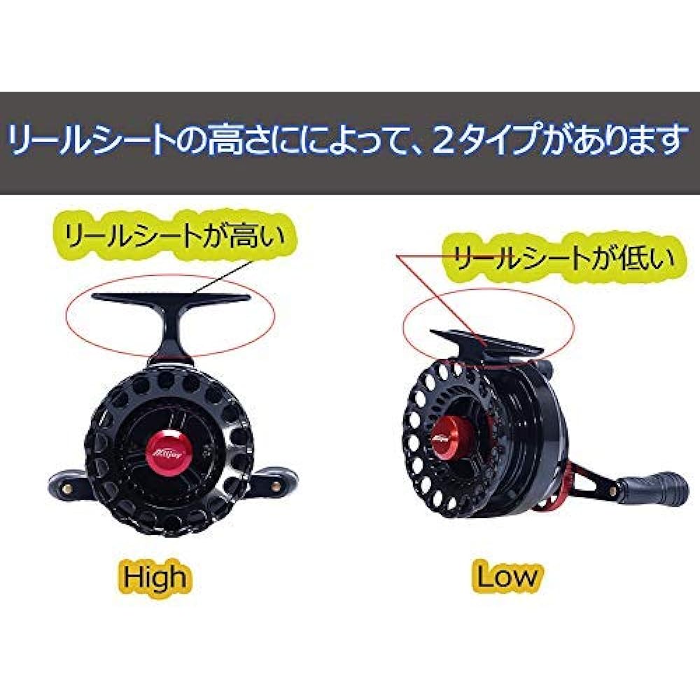 [inotenka]Raft reel Chinu reel Stone sea bream reel Fishing gear Raft Drop-in Loofah Black sea bream Lightweight Left-handed Right-handed