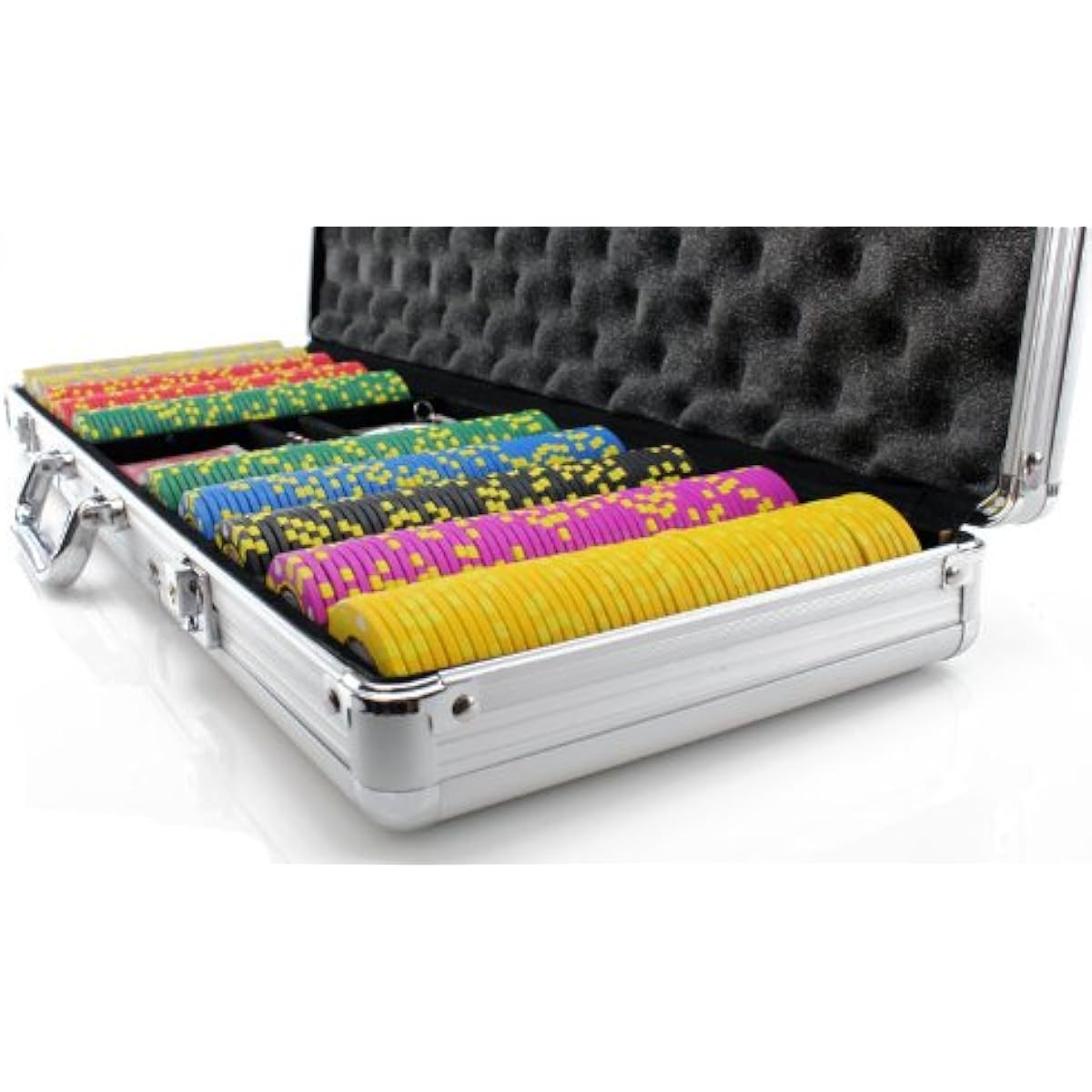 500 Piece Striped Suited v2 Clay Poker Chips Set