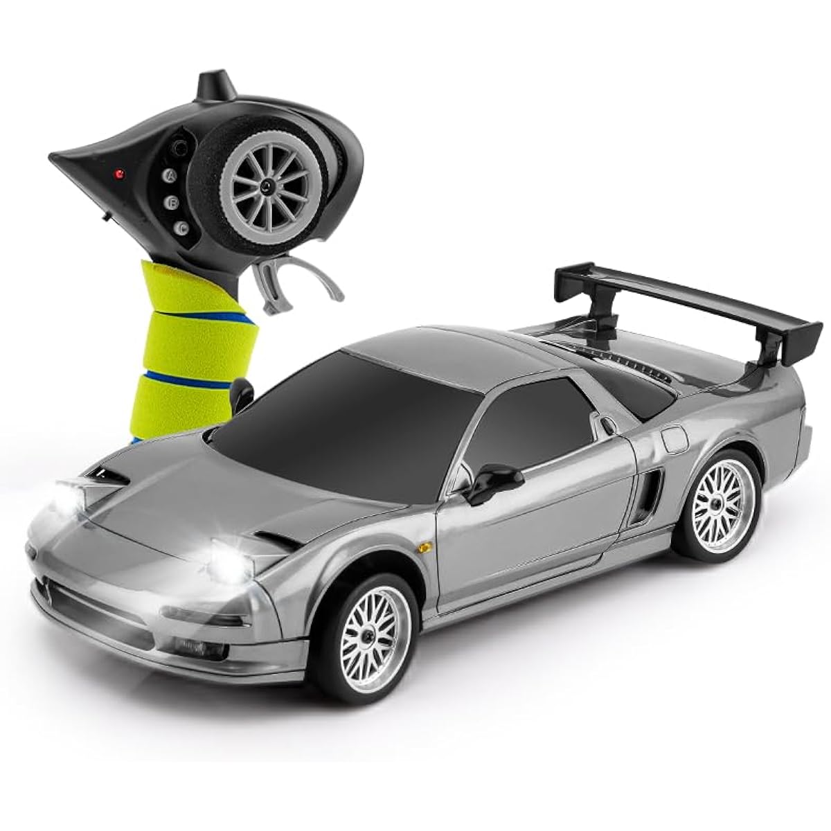 LDR/C 1/18 Drift Car NSX Radio Control Car Drift Driving 2.4GHz Proportional Control Pop-up Headlights with Gyro Car Toy