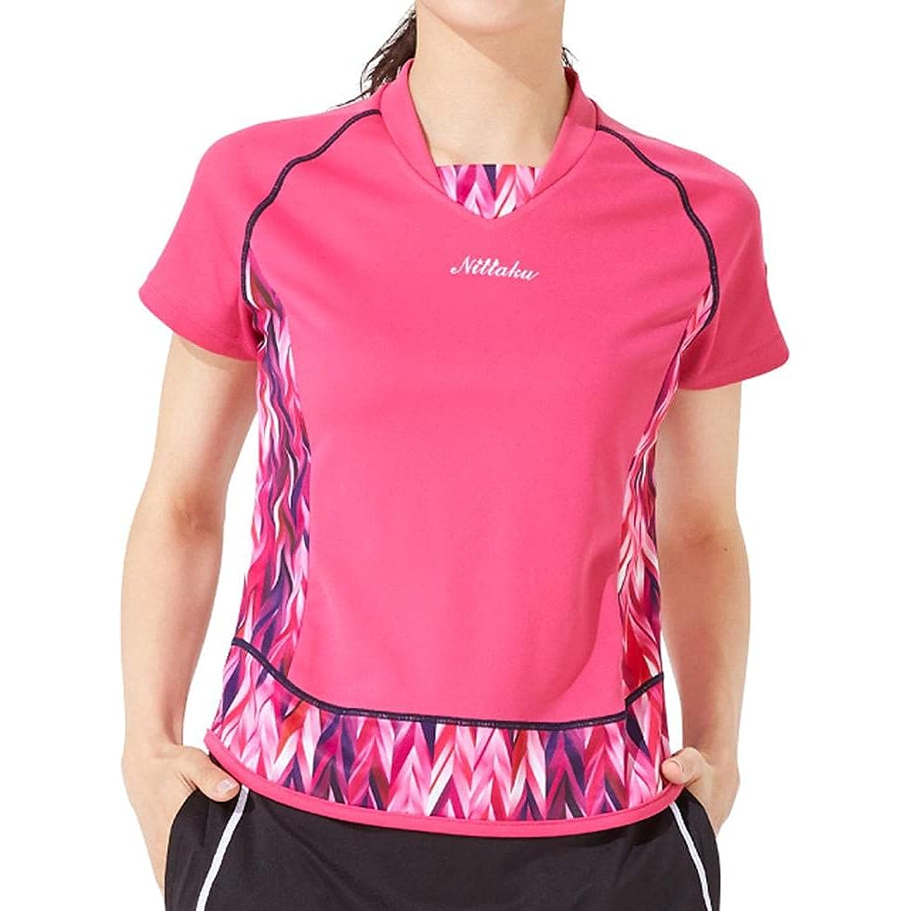 Nittaku NW2197 Table Tennis Women's Game Shirt Eline Shirt Can Be Worn in Official Matches