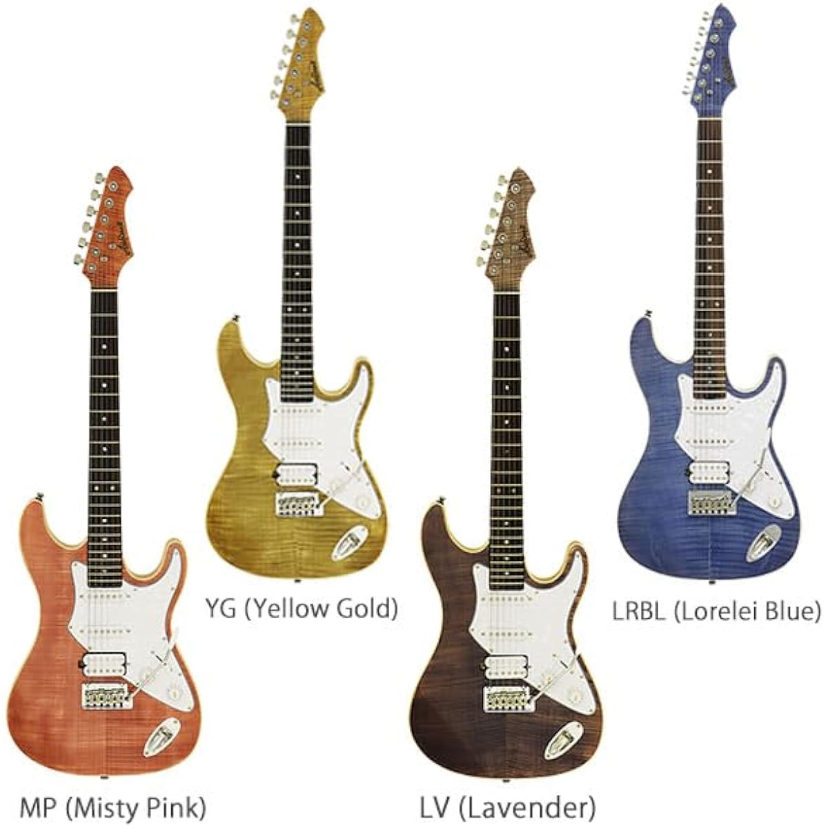 AriaPro2 714-AE200 Electric Guitar Beginner 14-piece Set [With Bluetooth Amplifier] YG Strat Type AriaPro2
