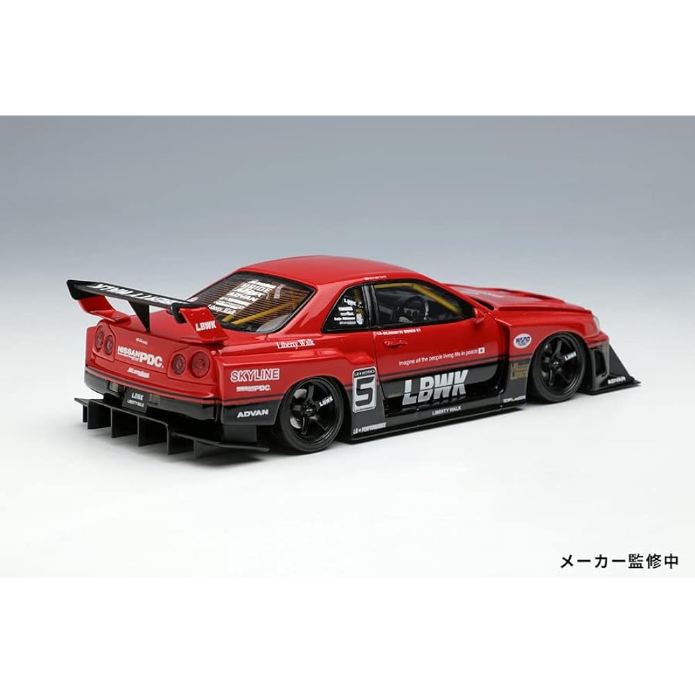 Make up EIDOLON 1/43 LB-ER34 Super Silhouette Skyline Tokyo Auto Salon 2022 Finished Product LB010C