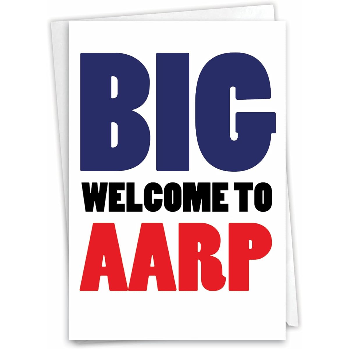 NobleWorks 50th Birthday Greeting Card with 5 x 7 Inch Envelope (1 Card) Welcome to AARP 4869Z