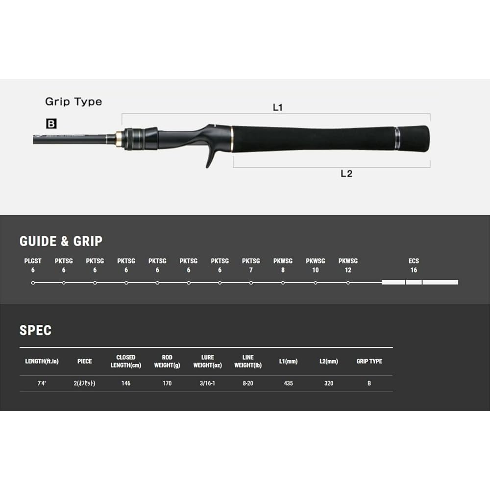 Tailwalk Rod Full Range C74M+