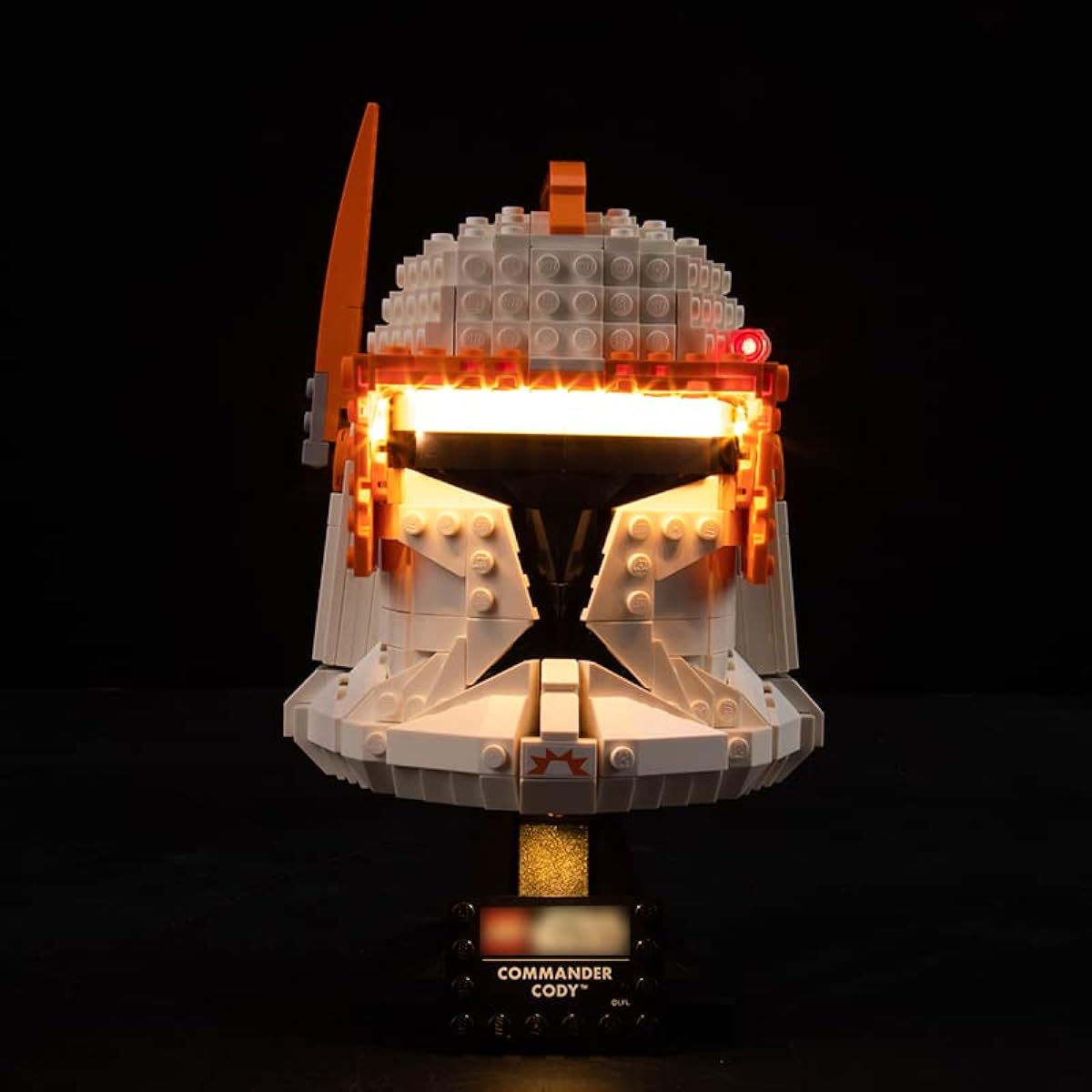 BrickBling LED Light for Lego Clone Commander Kodi Helmet 75350 (Light Only) 2023 Model Compatible with Lego Helmets, Lights Up Your Model