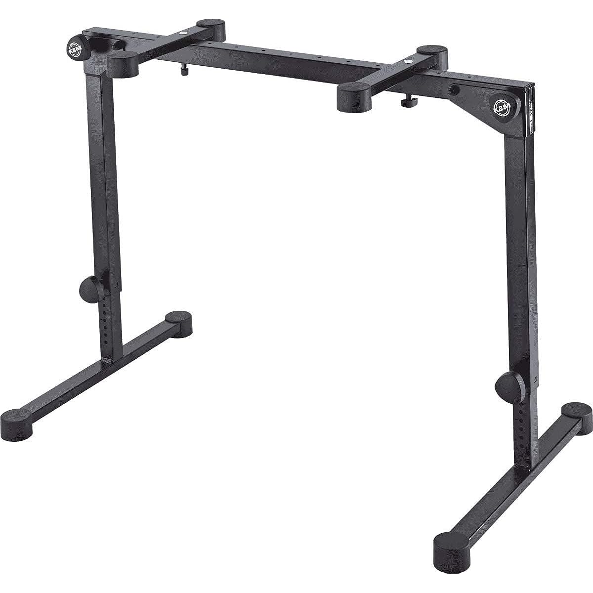 K&M Keyboard Stand Foldable Table-style keyboard stand »Omega Pro« Black 18820