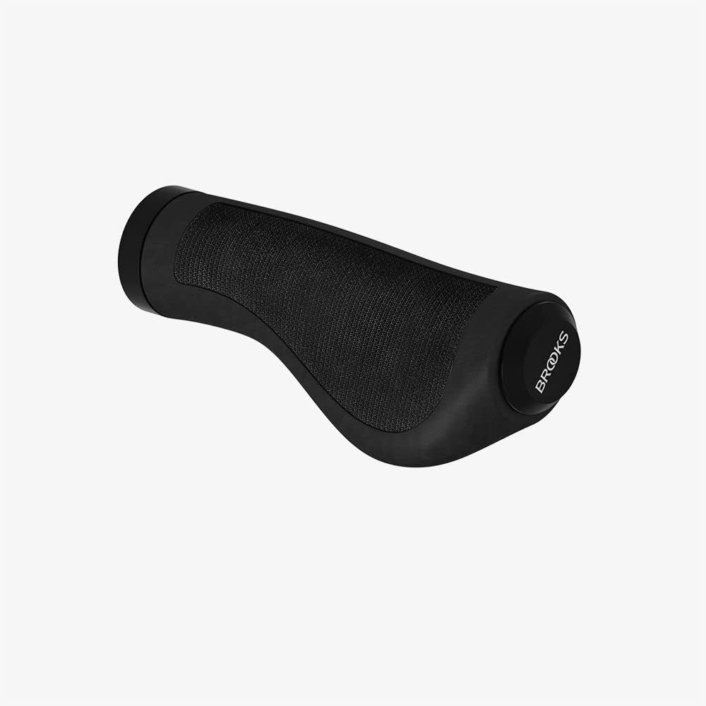 [Genuine Japanese Product] BROOKS Bicycle Grip ERGONOMIC RUBBER GRIP Ergonomic Rubber Grip Black 130/130MM Ergonomically designed to fit comfortably in your hand Wear-resistant