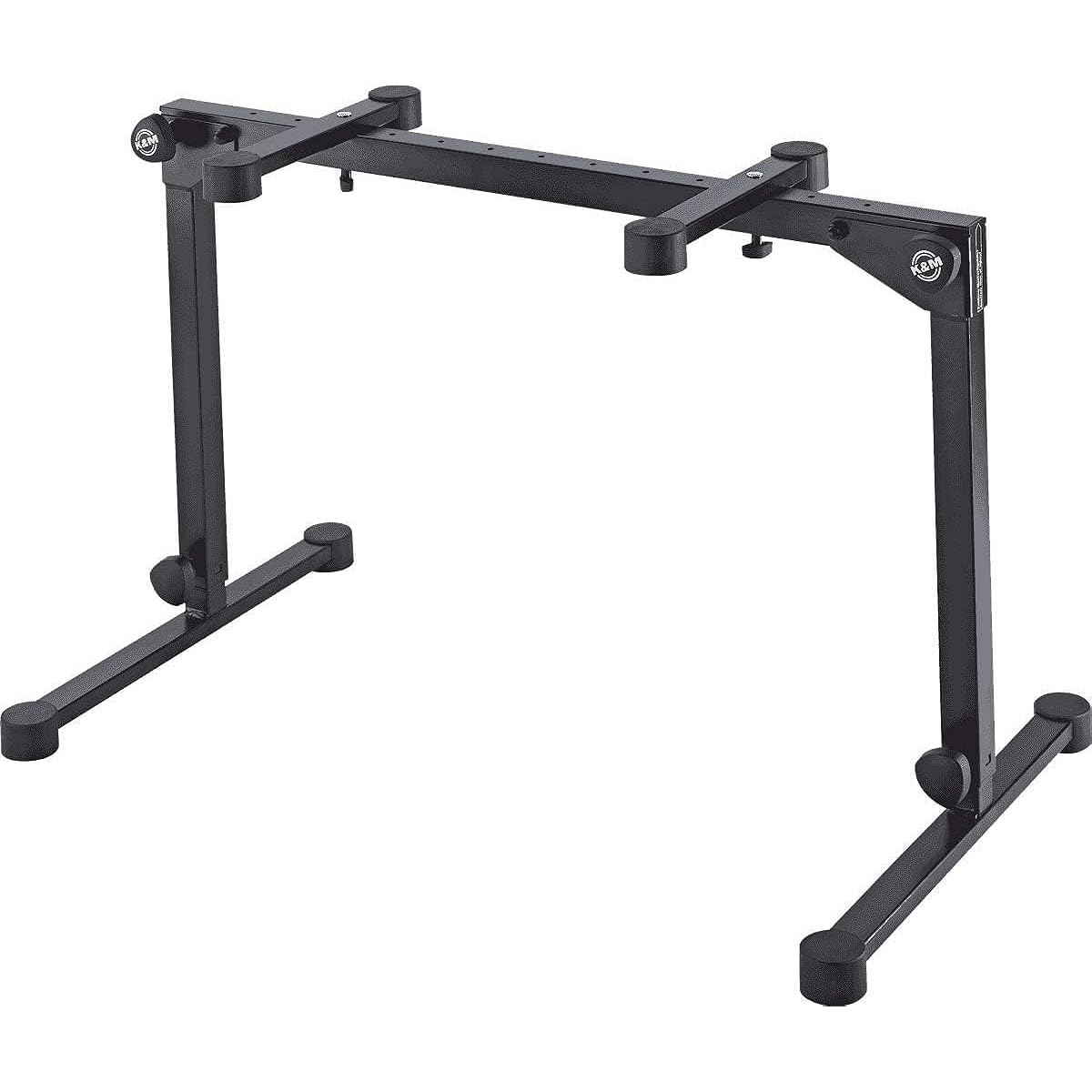 K&M Keyboard Stand Foldable Table-style keyboard stand »Omega Pro« Black 18820