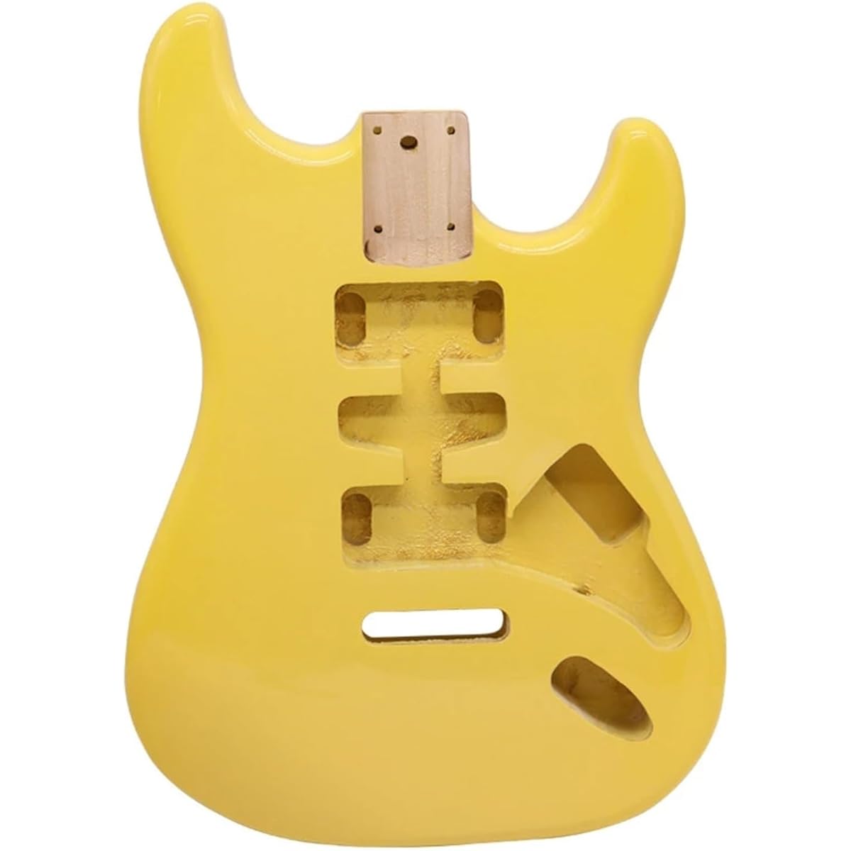Electric guitar yellow body DIY electric guitar body semi-finished guitar modification DIY musical instrument accessories
