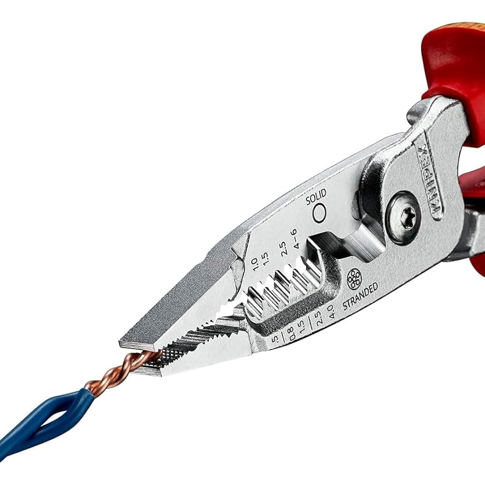 KNIPEX Metric Wire Stripper Insulated Comfort Grip Grip 1376-200ME
