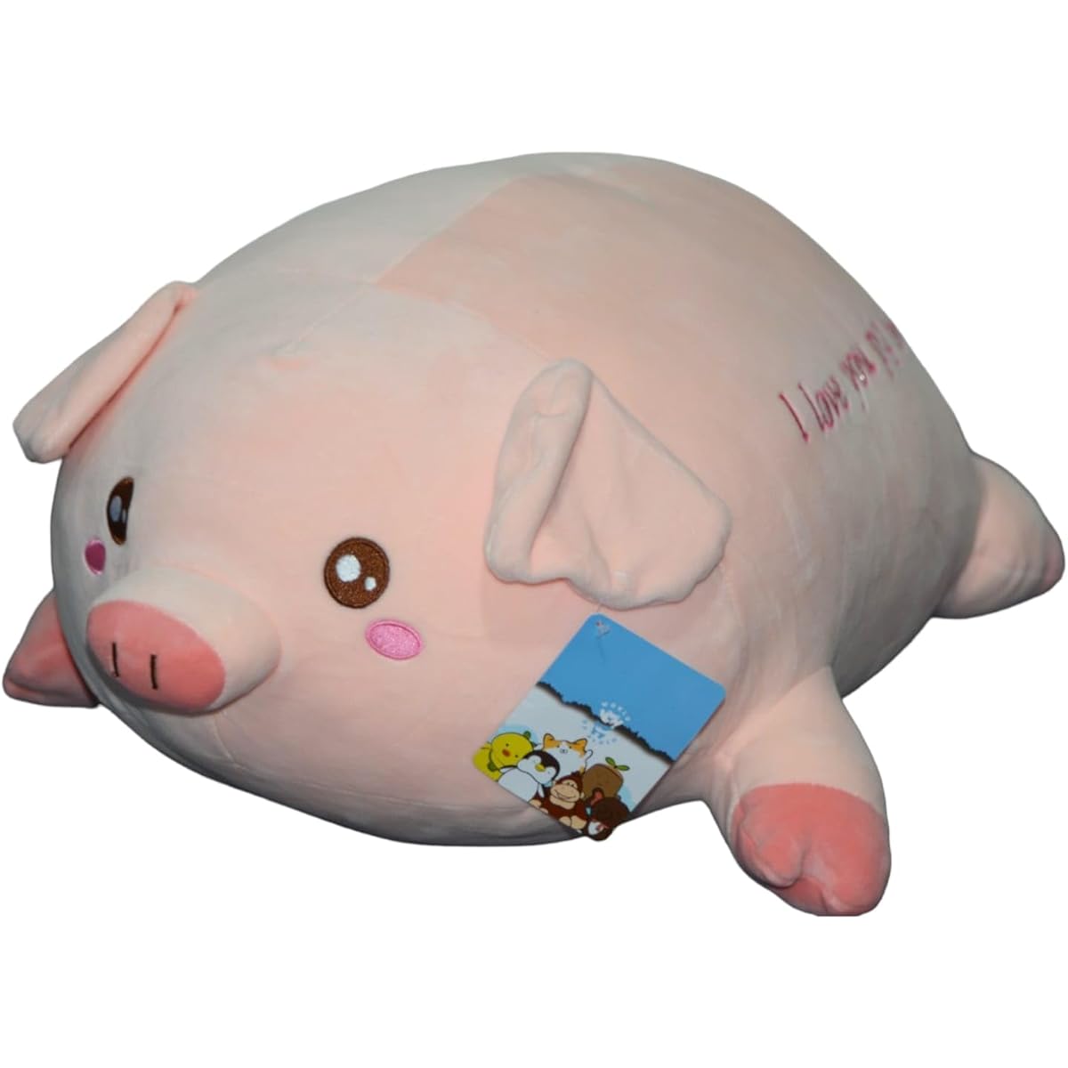 WORLD OF PLUSH 19.6 inch - Pig Plush Toy - Pig Stuffed Animal - Couple Gift I Love You