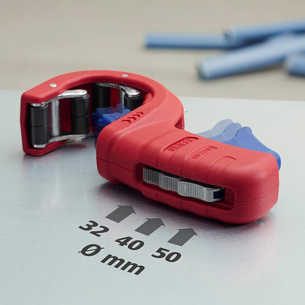 KNIPEX plastic drain pipe cutter DP50 9023-01BK