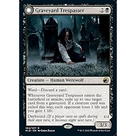 Magic: The Gathering - Grave Raider // Graveyard Gorgonian (104) - Innistrad: Midnight Hunt