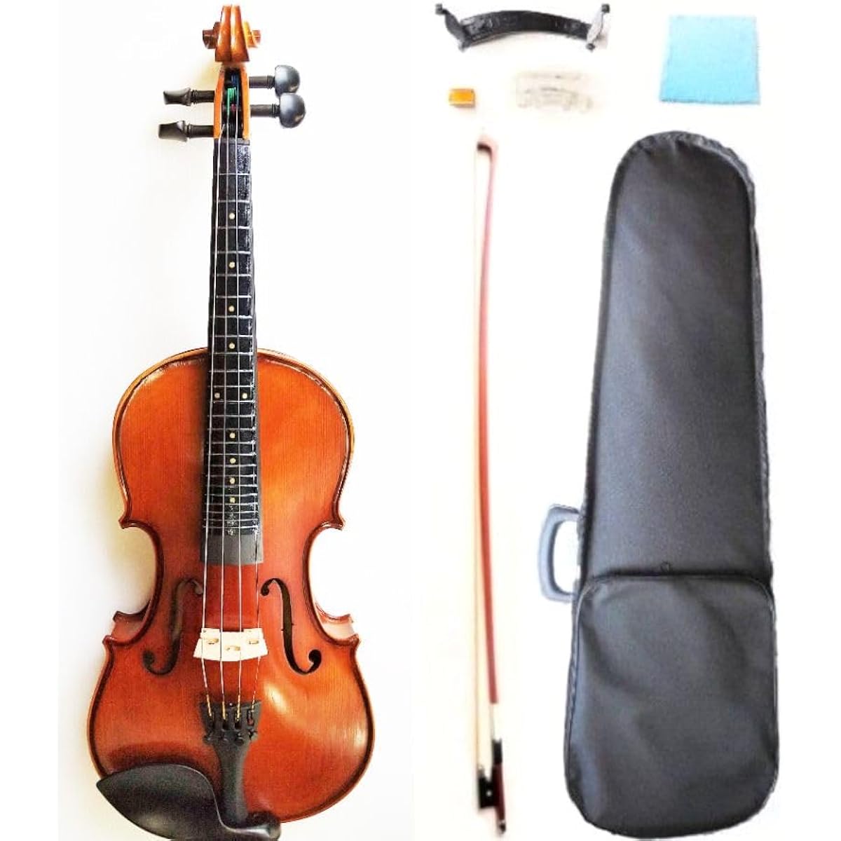 Pretorio 8-piece fretted violin set that is easy to play even for beginners PV-200F 4/4 size Factory adjusted (PV-100F with position mark)