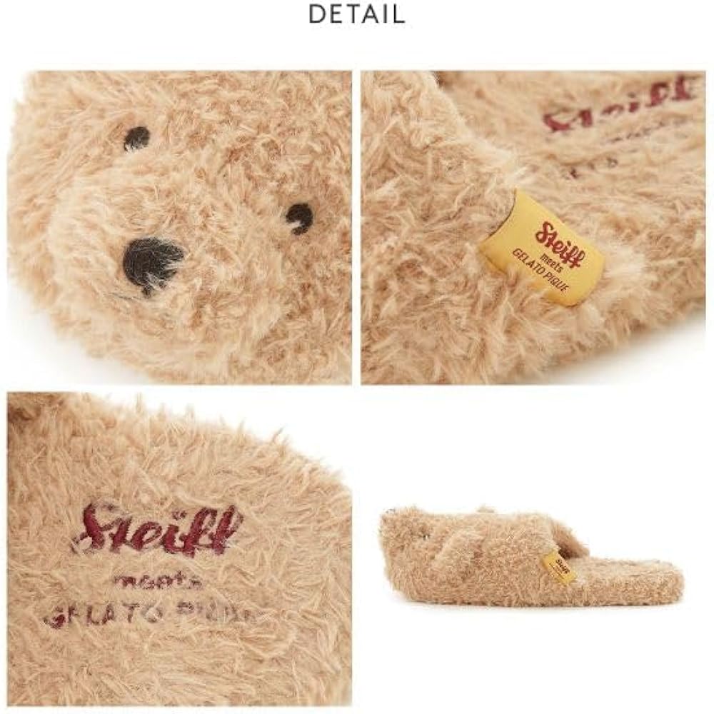 gelato pique ladies [Steiff] room shoes gelato pique (BE-beige, Free)