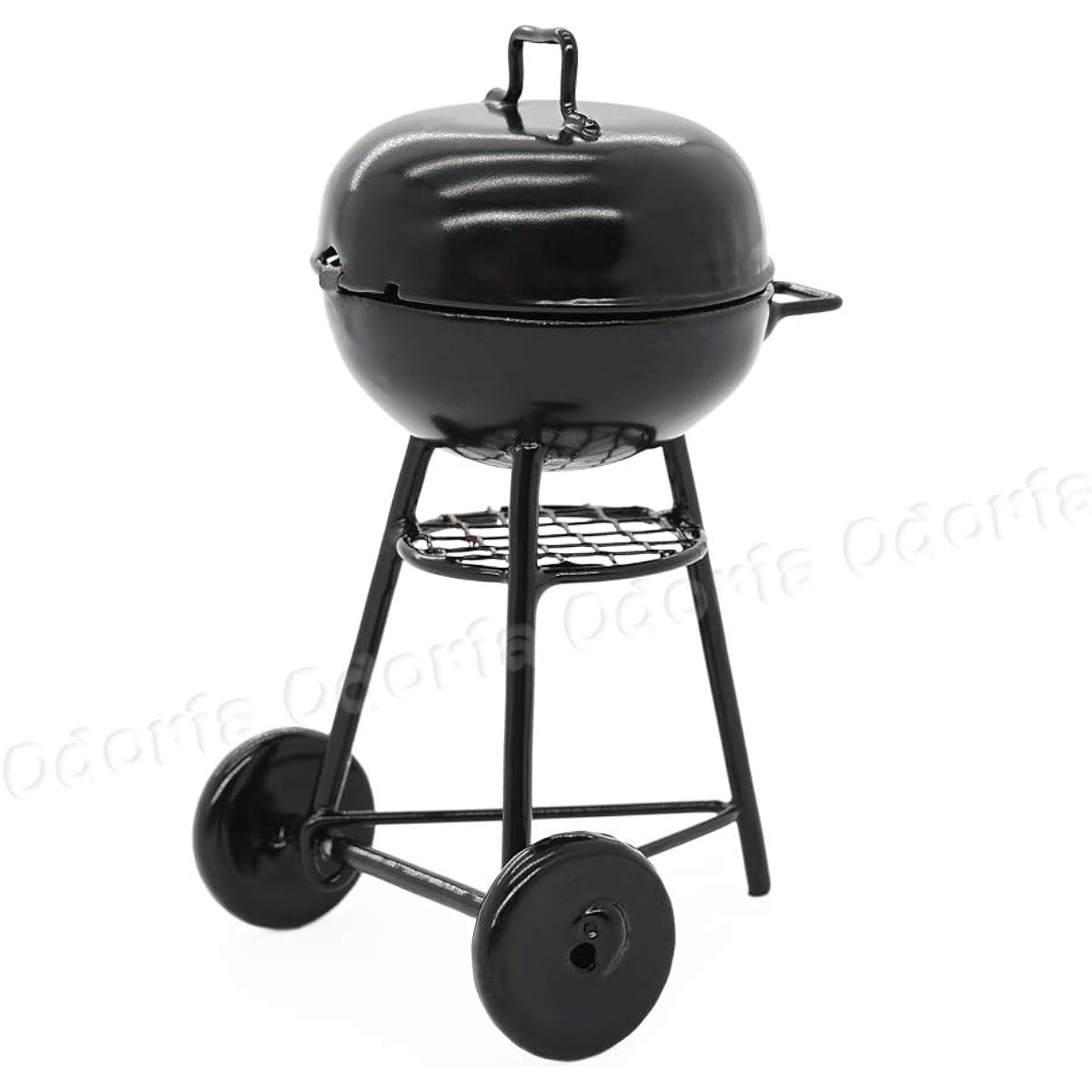 Odoria 1:12 Miniature Iron BBQ Grill Kitchenware For Garden Outdoor Dollhouse Kitchen Accessories