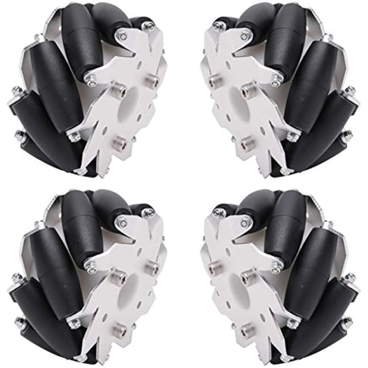 100mm Aluminum Mecanum Wheel Set of 4 (14094) [Cart & Tires] [NEXUS robot]