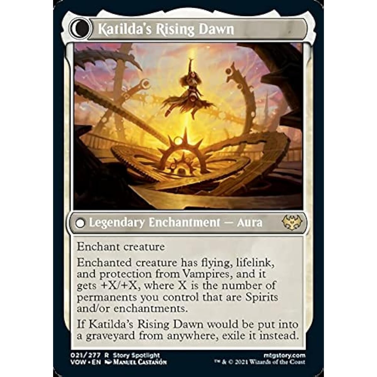 Magic: The Gathering - Katilda, Dawnheart Martyr//Katilda's Rising Dawn (021) - Innistrad: Oath of Crimson