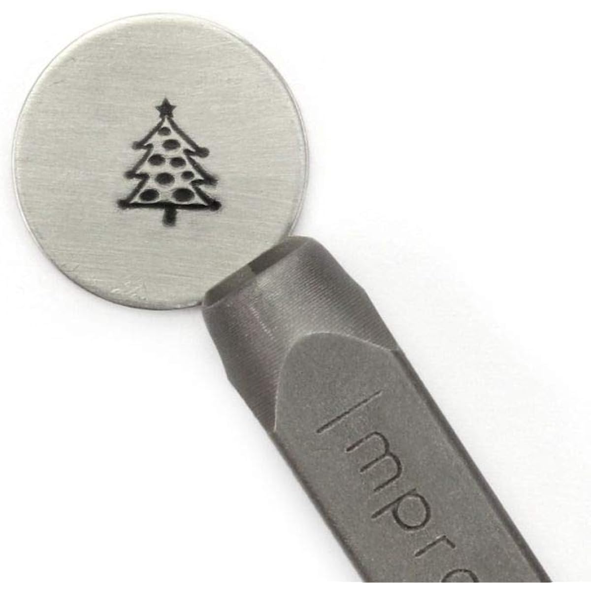 ImpressArt Christmas Tree Signature Metal Design Stamp 6mm