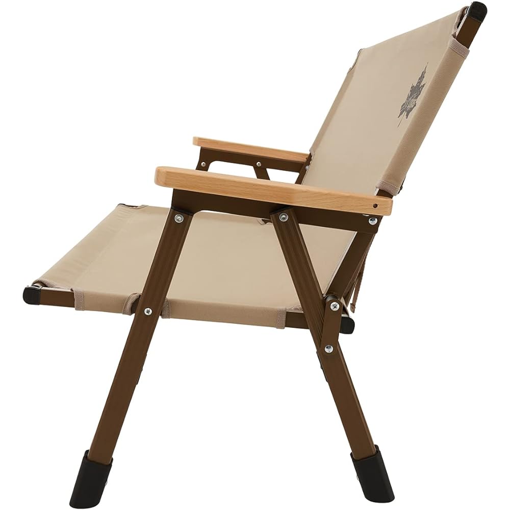 LOGOS Tradcanvas Portable Assem Chair for2 73173165 Beige (approx.) Width 110.5 x Depth 55.5 x Height 61.5 cm (sitting height 28 cm)