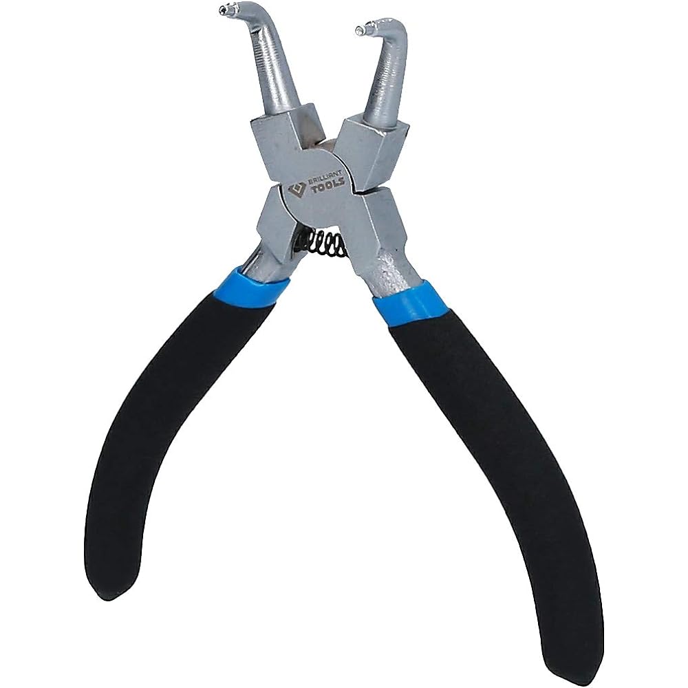 KS Tools Circlip Pliers for Internal Retaining Ring Angled 125 mm BT067008