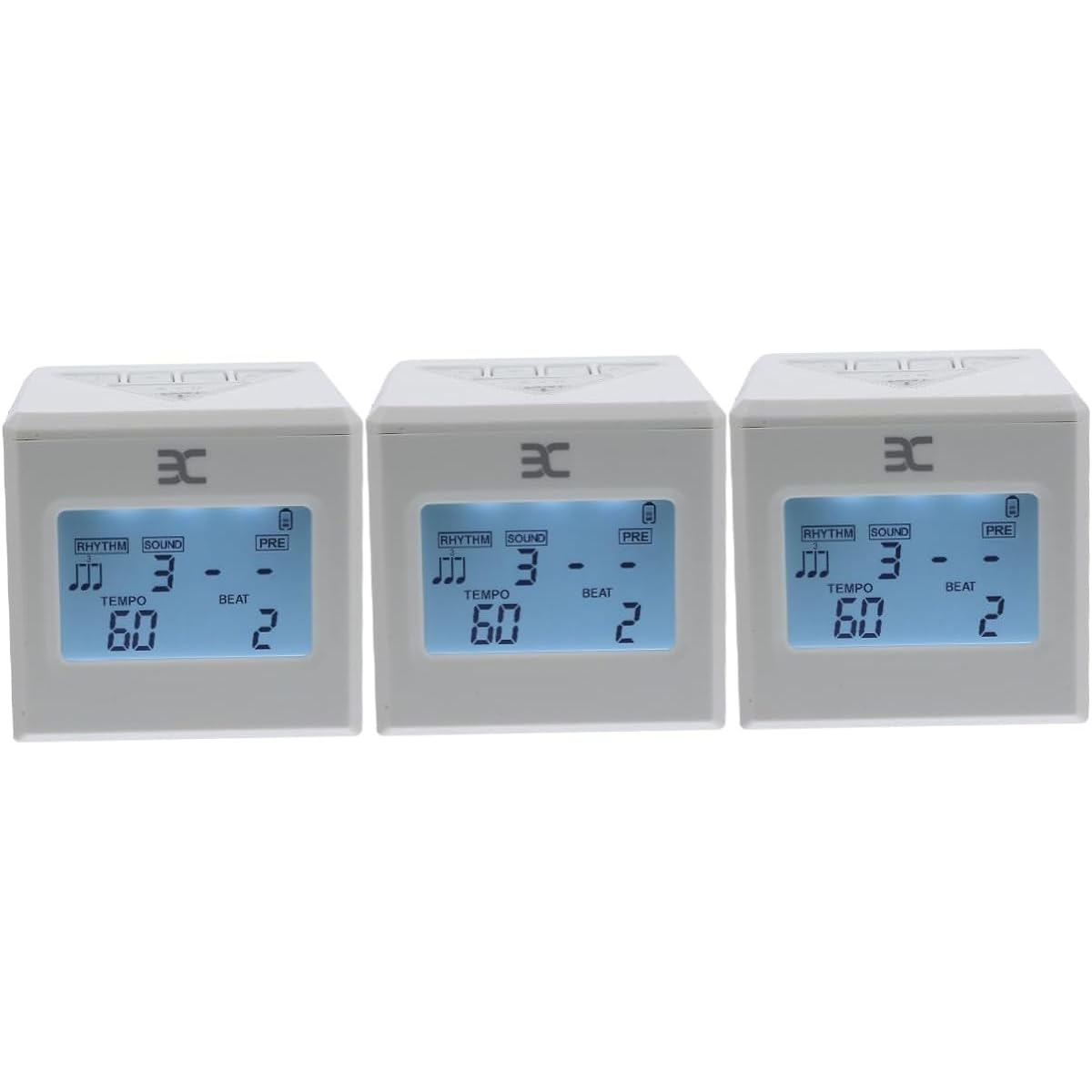 VICASKY 3-Piece Set Rhythm Piano Metronome Beat Tempo Metronome Piano Accessories Ukulele Accessories Mini Digital Metronome Digital Guitar Metronome Multi-Function Tuner