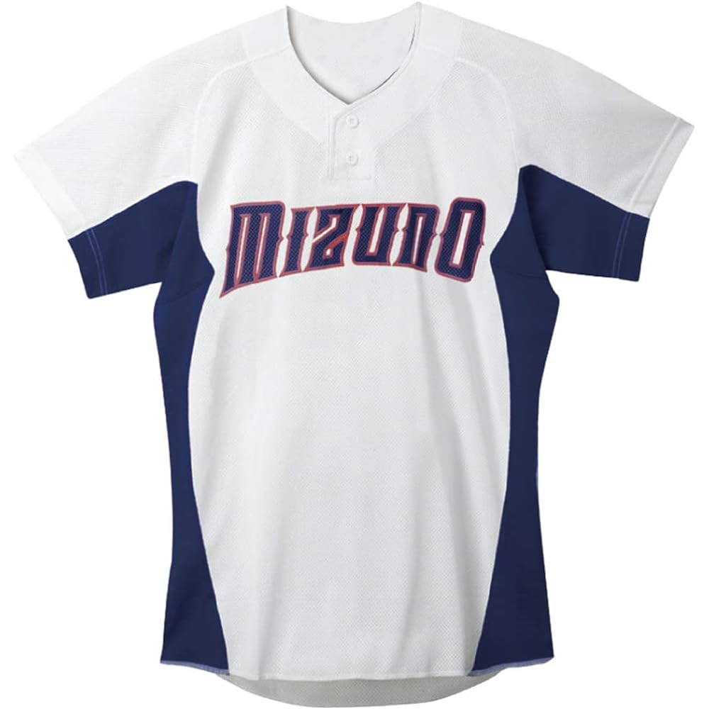 [Mizuno] Baseball Apparel Practice Shirt/Semi-Half Button Type