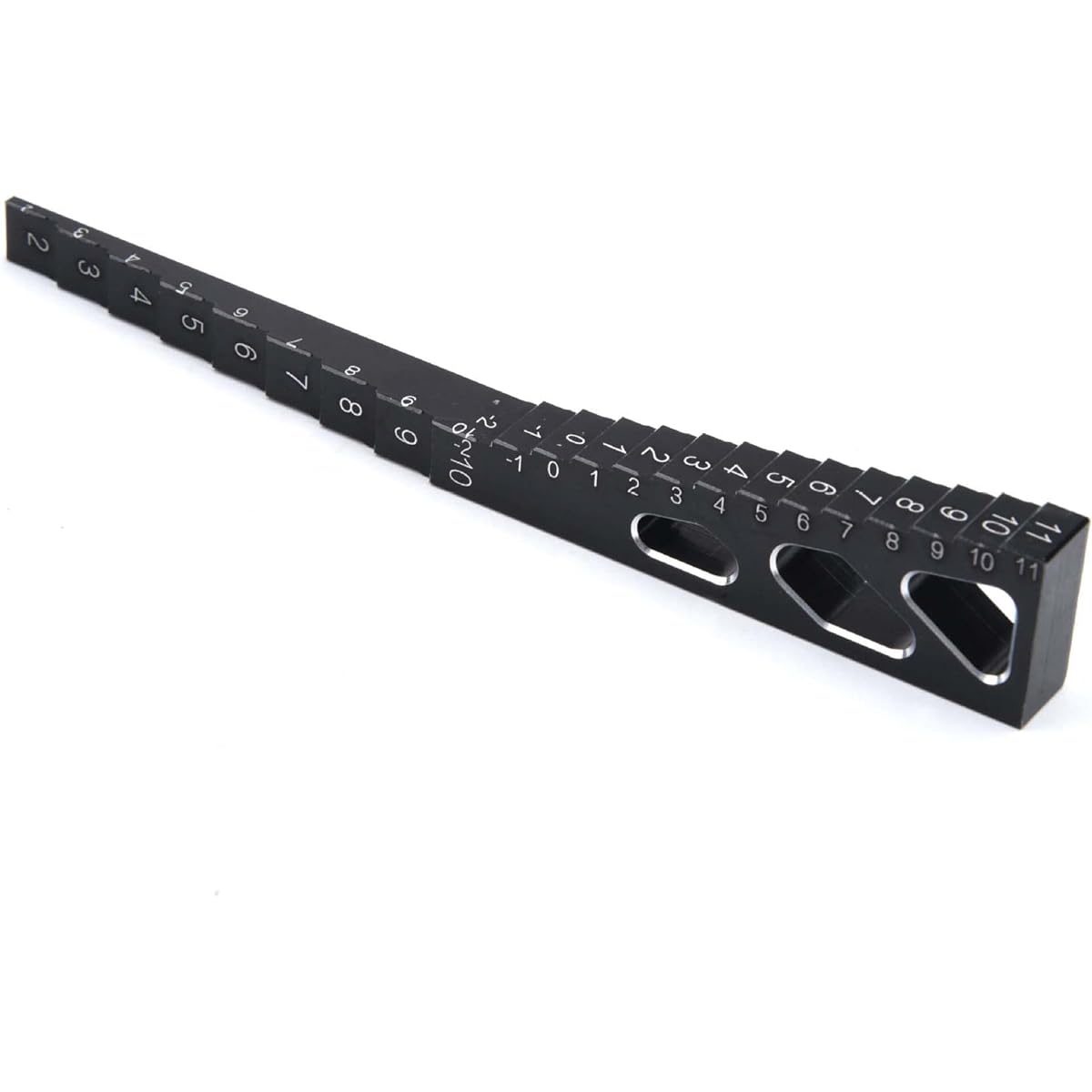 LAFEINA RC Model Car Height Drop Gauge Adjuster Ruler for 1/10 1/8 1/16 1/14 RC Touring Car Drift Car (Black)