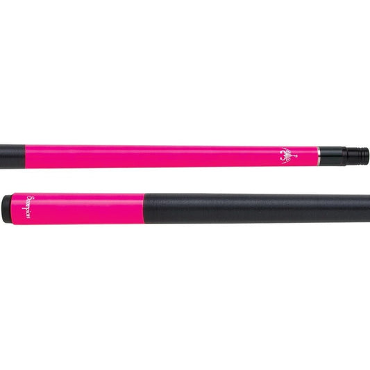 Scorpion Cues Transfer Design Pool Cue Hot Pink and Black Weight: 20 oz.