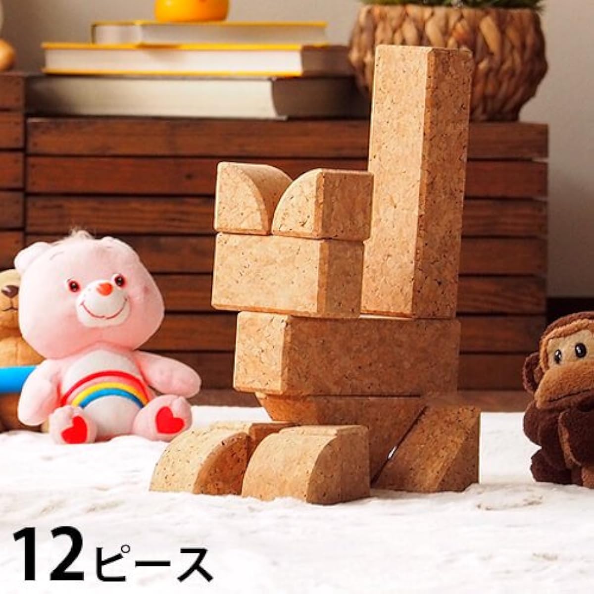 Cork blocks, 12 pieces, made in Japan
