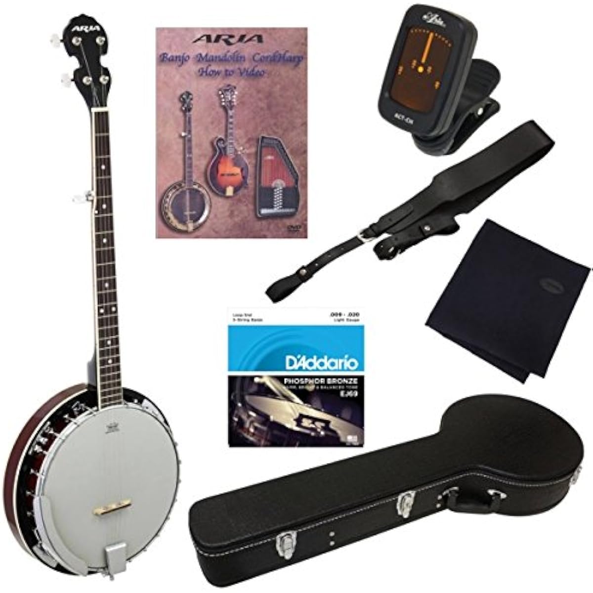 [7-piece set] Aria/Aria SB-10 5-string banjo