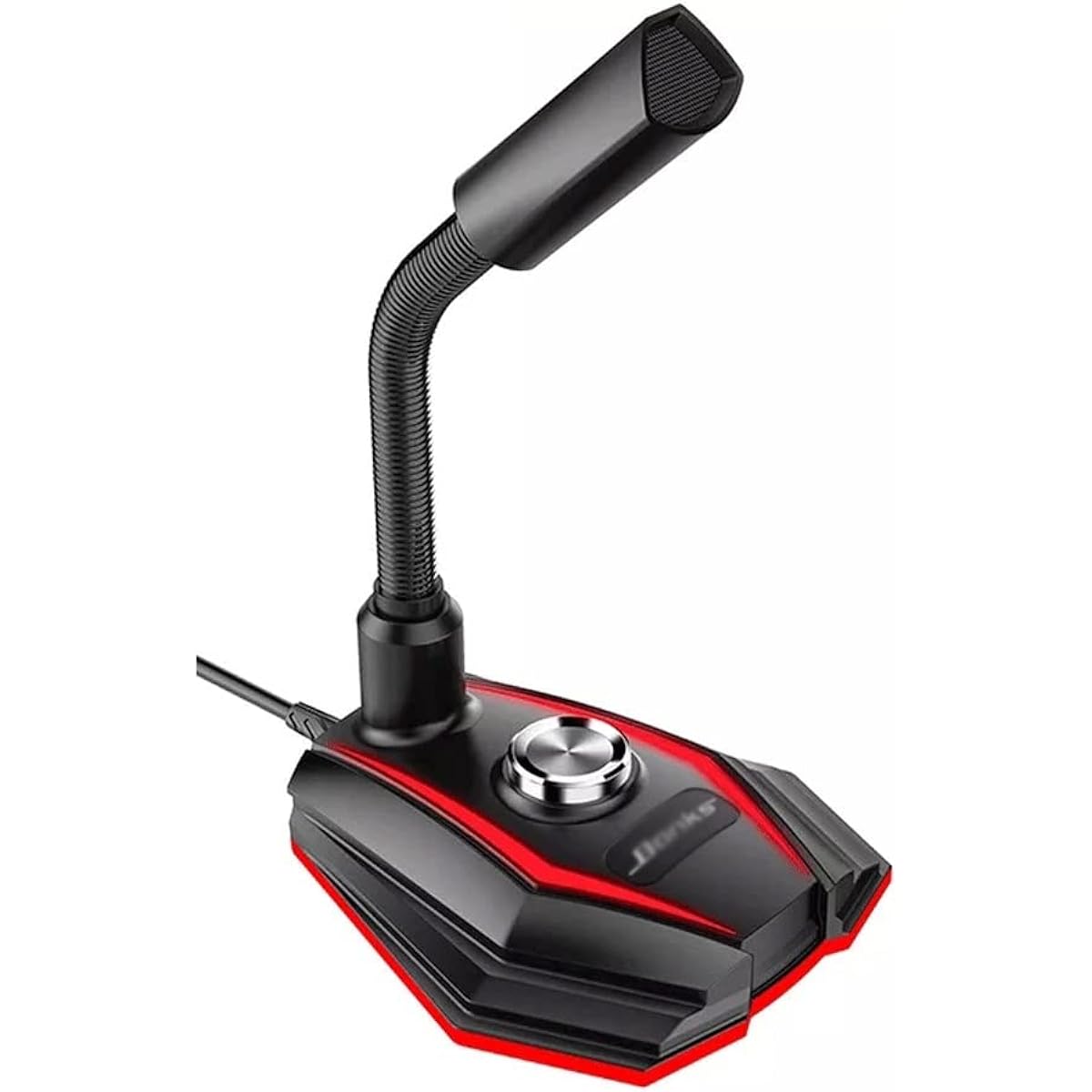 Desktop Gooseneck USB Microphone Gaming Voice Changer with Condenser Microphone Perfect for Computer Studio Recording