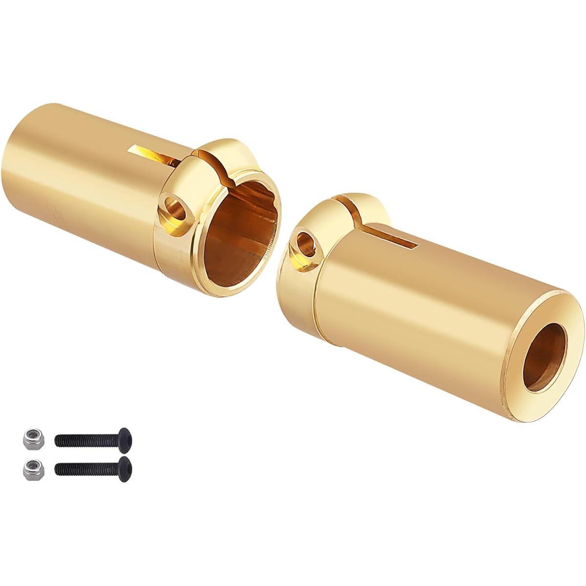 Heavy Duty Brass Rear Straight Axle Rear Lockout Adapter for 1:10 Axial SCX10 II 90046 RC Crawler Car Upgrade