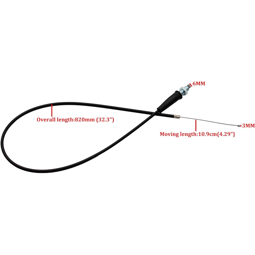 32.3inch/820mm Throttle Cable 50cc 70cc SSR Roketa 90cc 110cc Coolster 125cc Dirt Bike Pit Bike Parts