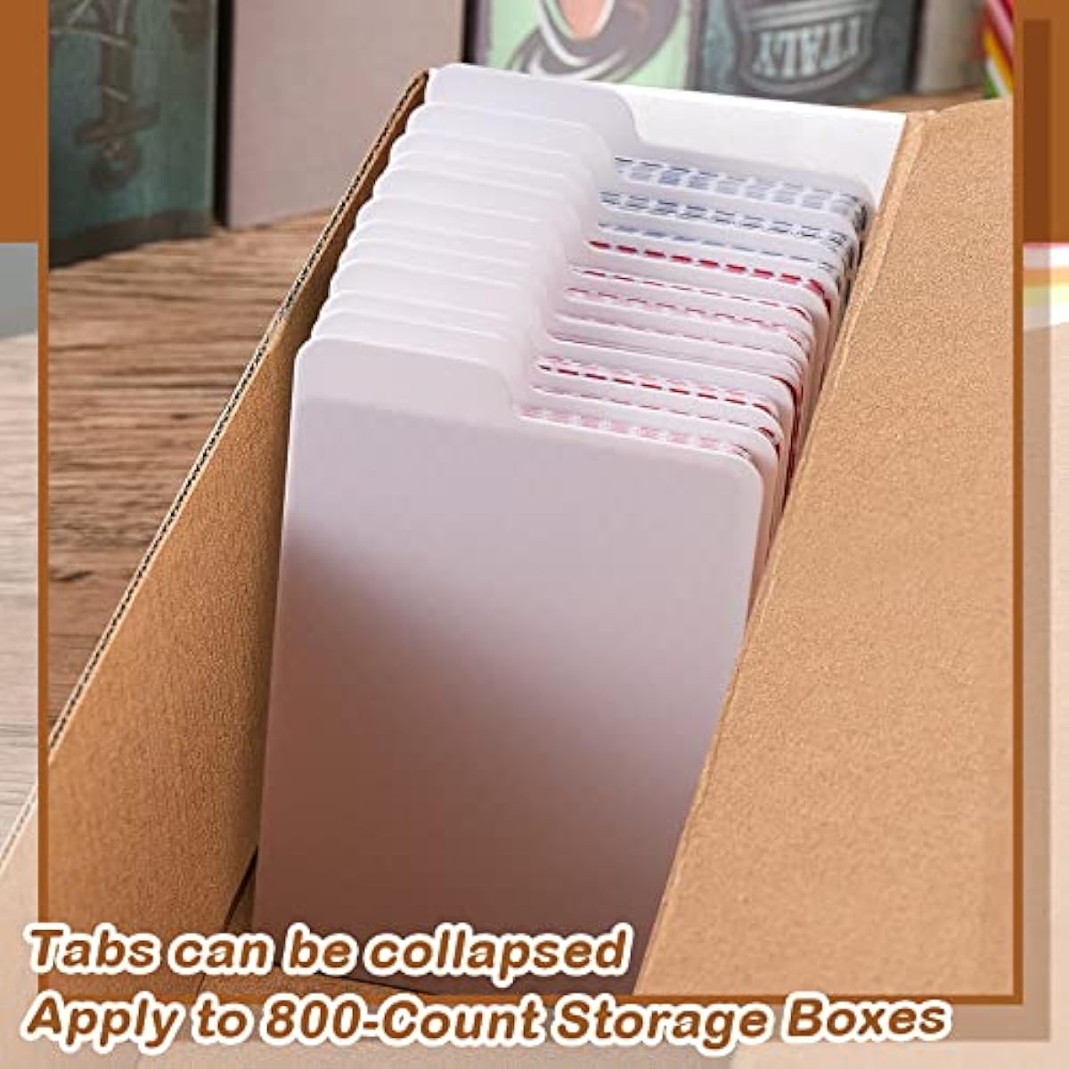 Dividers Card Trading Plastic Card Separators White Card Organizers for Sports Games Business Playing Cards Storage 3 x 3.8 Inch/69 x 97 mm (250)