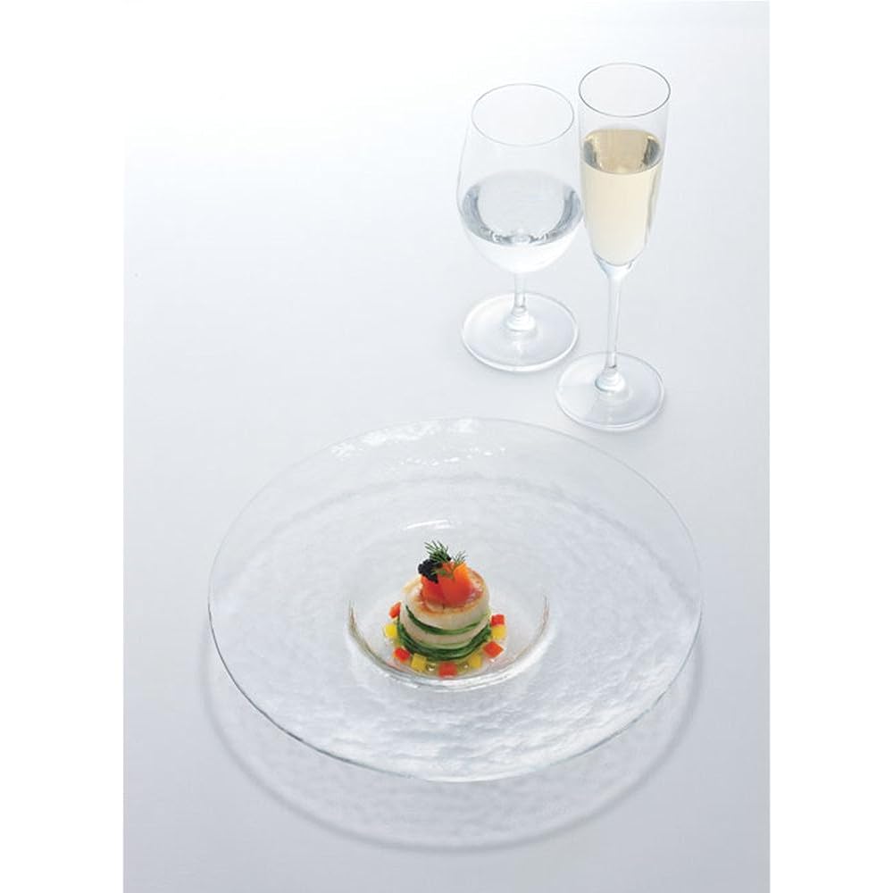Toyo Sasaki Glass Bowl with Orbit Rim Made in Japan Approx. φ27.0 x 4.5cm 46155 3 pieces
