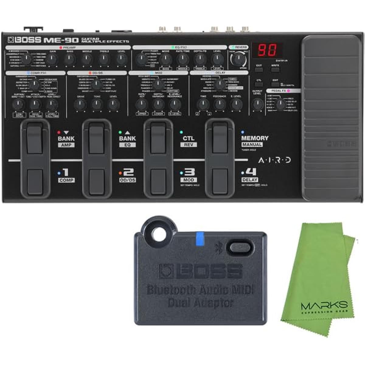 [BT-DUAL + Cloth Set] BOSS ME-90 Guitar Multiple Effects Multi-Effector