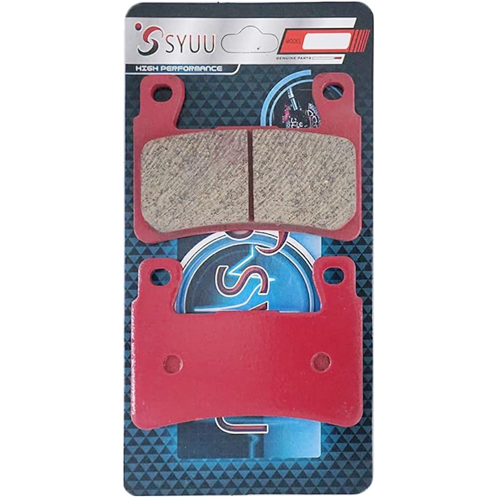 S SYUU Front and Rear Ceramic Brake Pads Compatible with Harley-Davidson FLSTN Softail Deluxe FLS Softail Slim FXST Softail Standard 2015-2017 FA296F FA458R