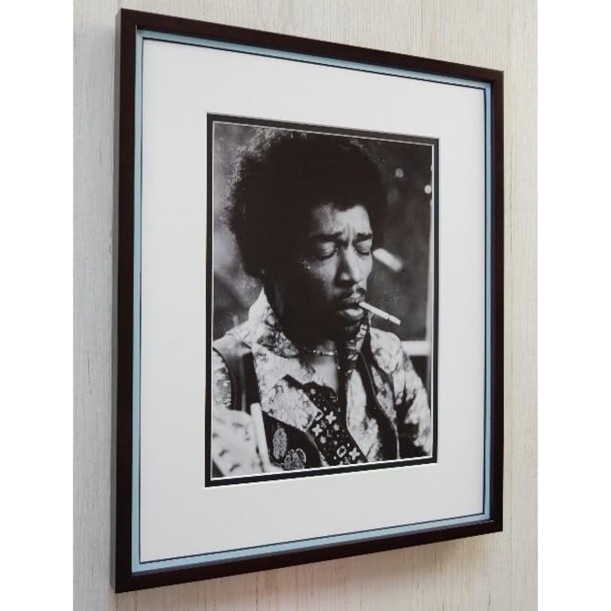 Jimi Hendrix/Rock History Picture Framed/Left-Handed Playing/Guitar Legend/Rock Icon/Jimi Hendrix/Framed