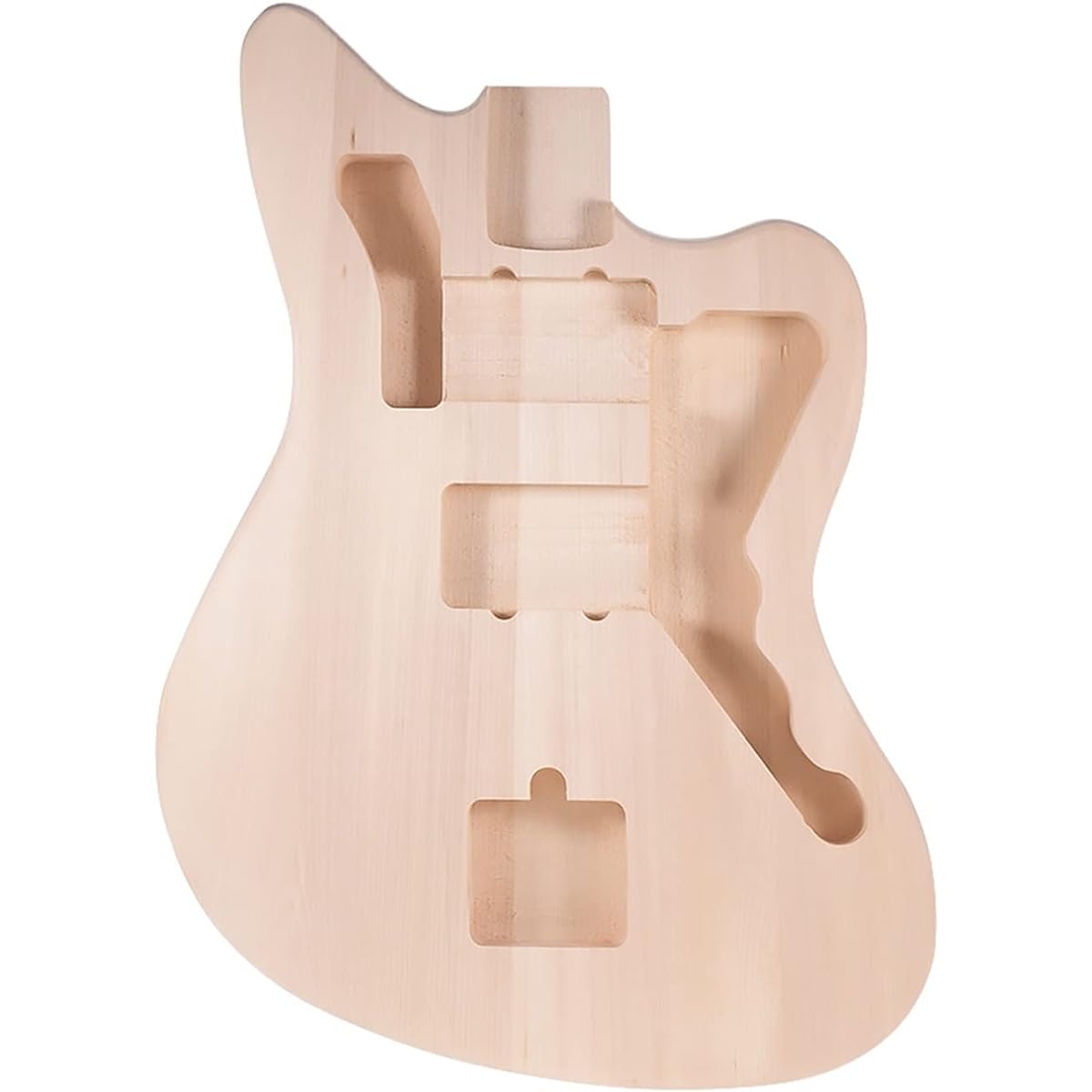 Electric Guitar Unfinished Body Guitar Barrel Blank Basswood Guitar Body Replacement Parts Guitar Body