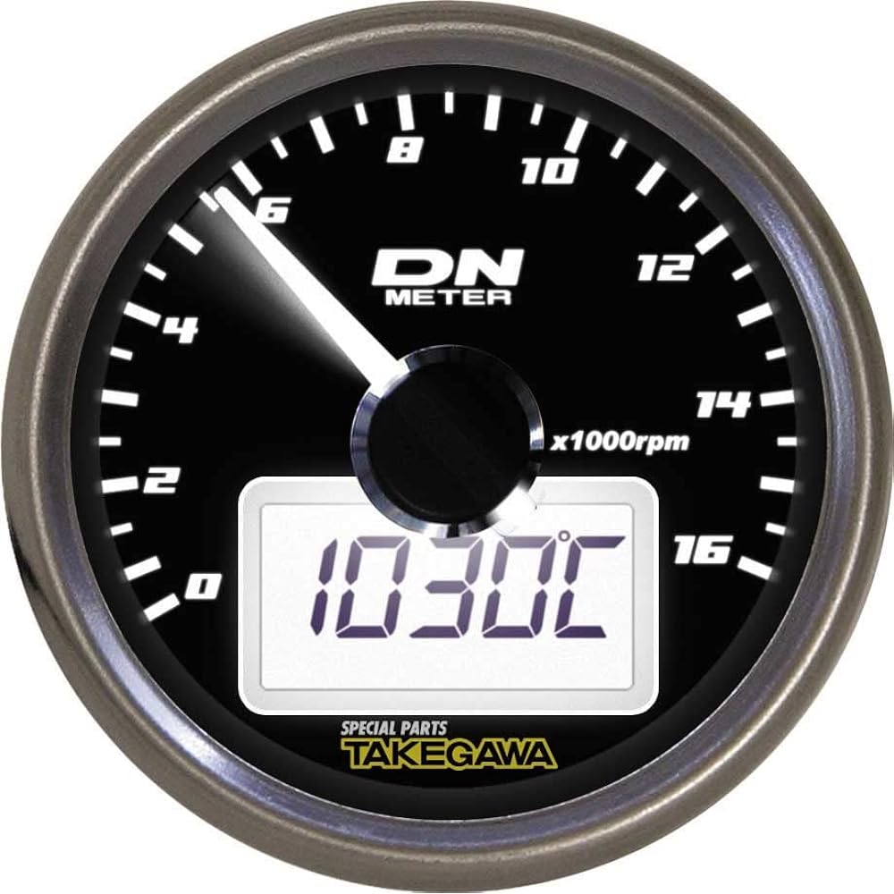 Special Parts TAKEGAWA Medium DN Tachometer (White LED) 12V Vehicle General Purpose 05-05-3210