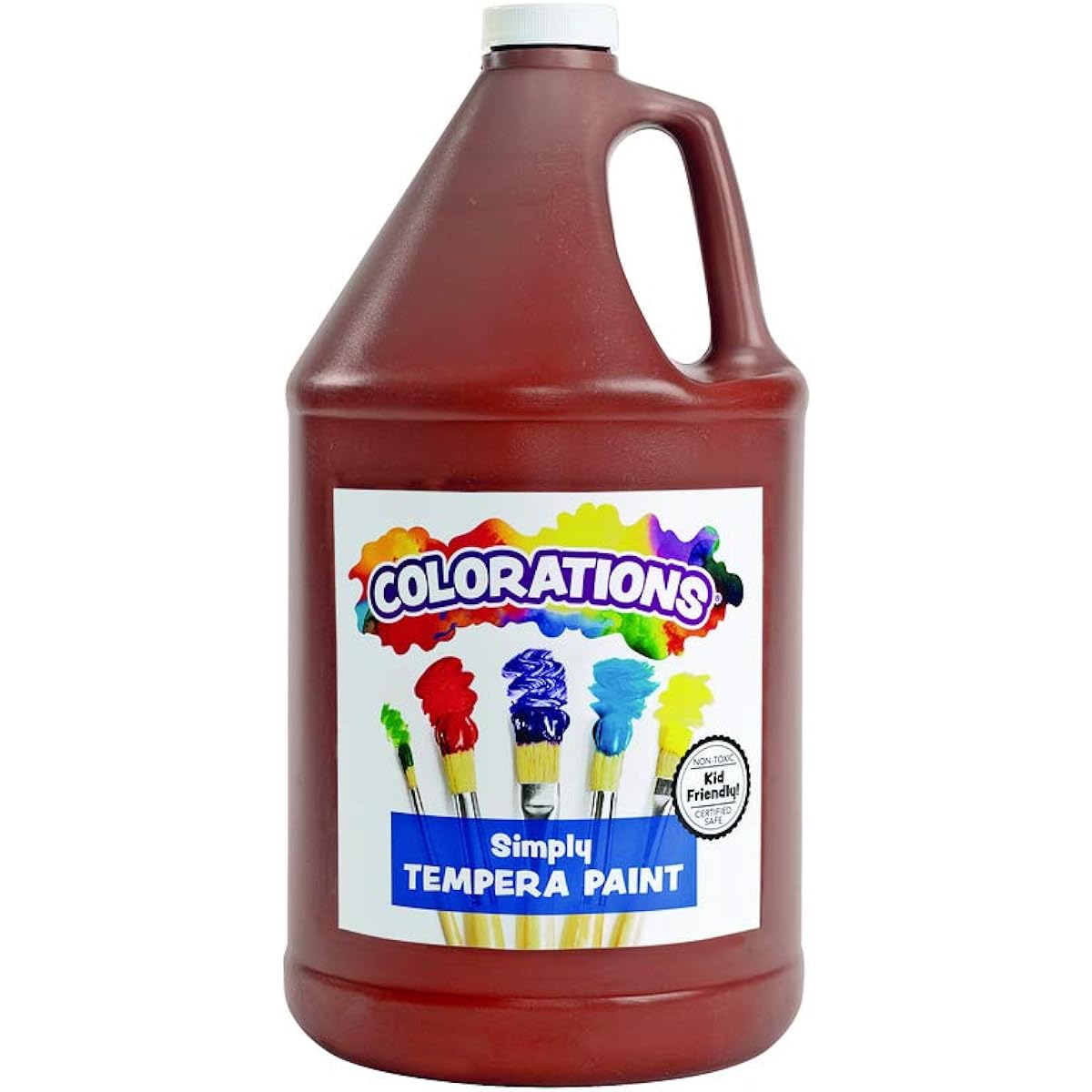 Colorations Simply Tempera Paint, Brown - 1 Gallon (Item # gstbr)