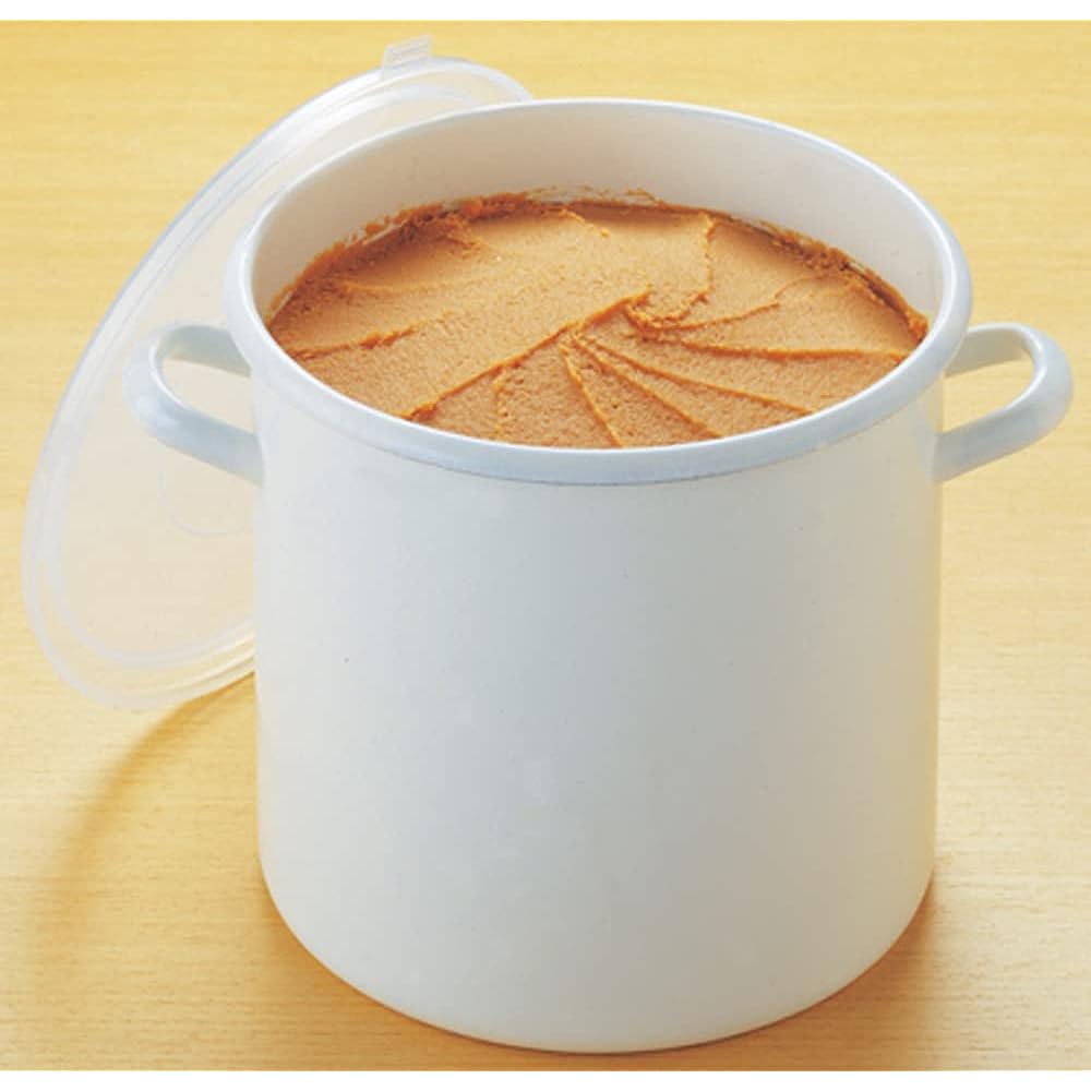 Takagi Metal HSP-M27 Odor-resistant Pickle Container Round Enamel 14.0L 27cm