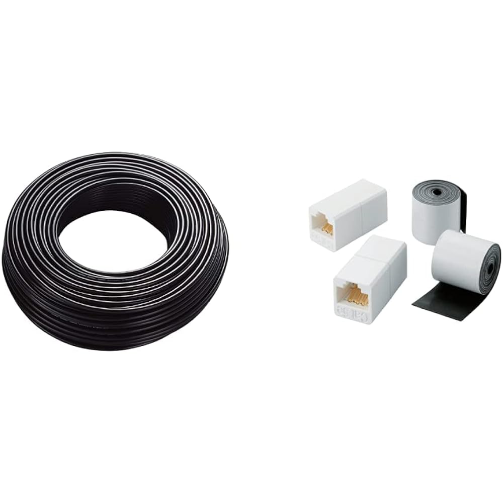 ELECOM LAN Cable 100m Homemade Outdoor Compatible CAT5e Black LD-VAPFR/BK100