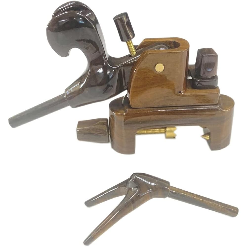 Daishin 1 and a half bamboo rod holders + black cannon vise set (daishin-734078)